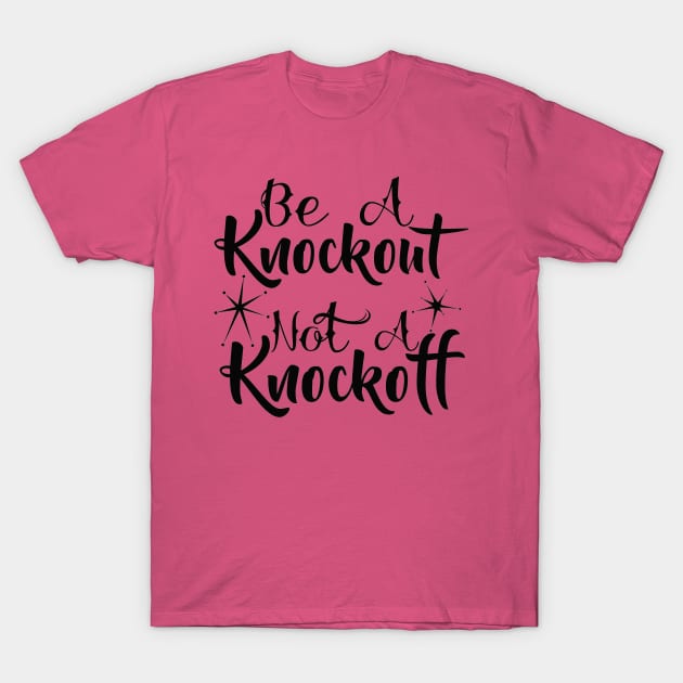 Knockout vs. Knockoff (II) T-Shirt by Retro_Rebels